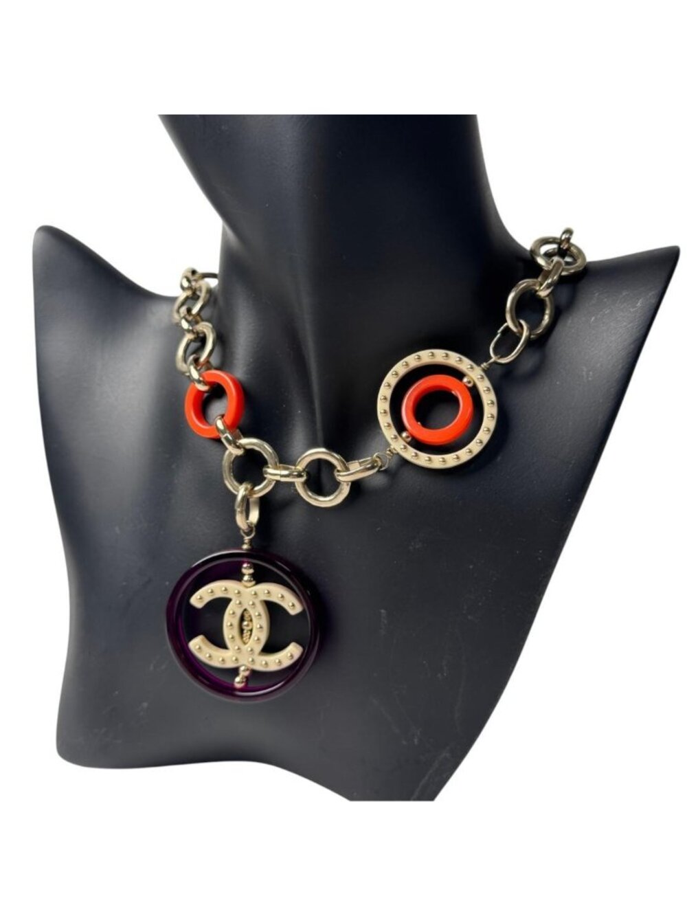 Chanel CC Logo Necklace